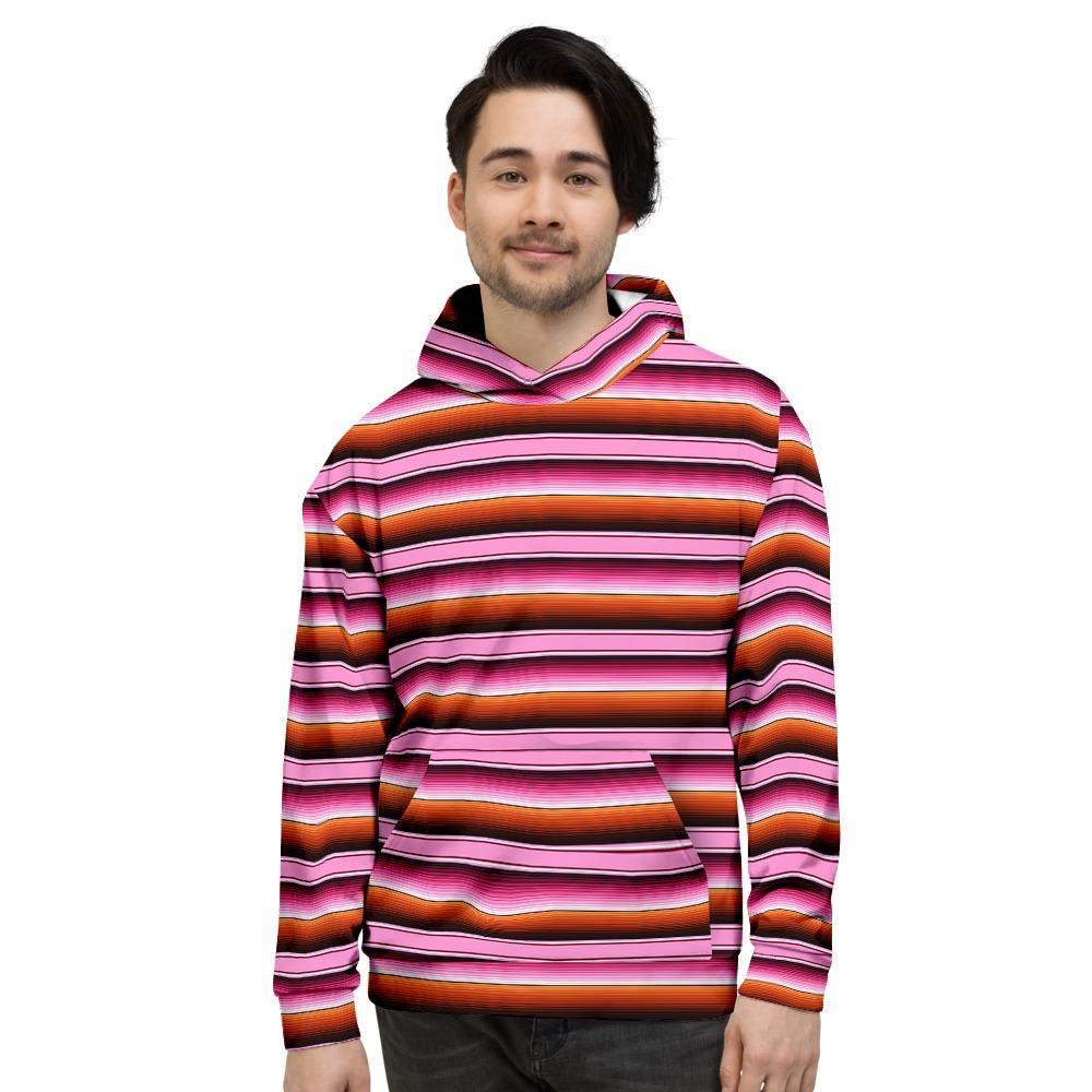 Red And Pink Mexican Baja Men's Hoodie-grizzshop