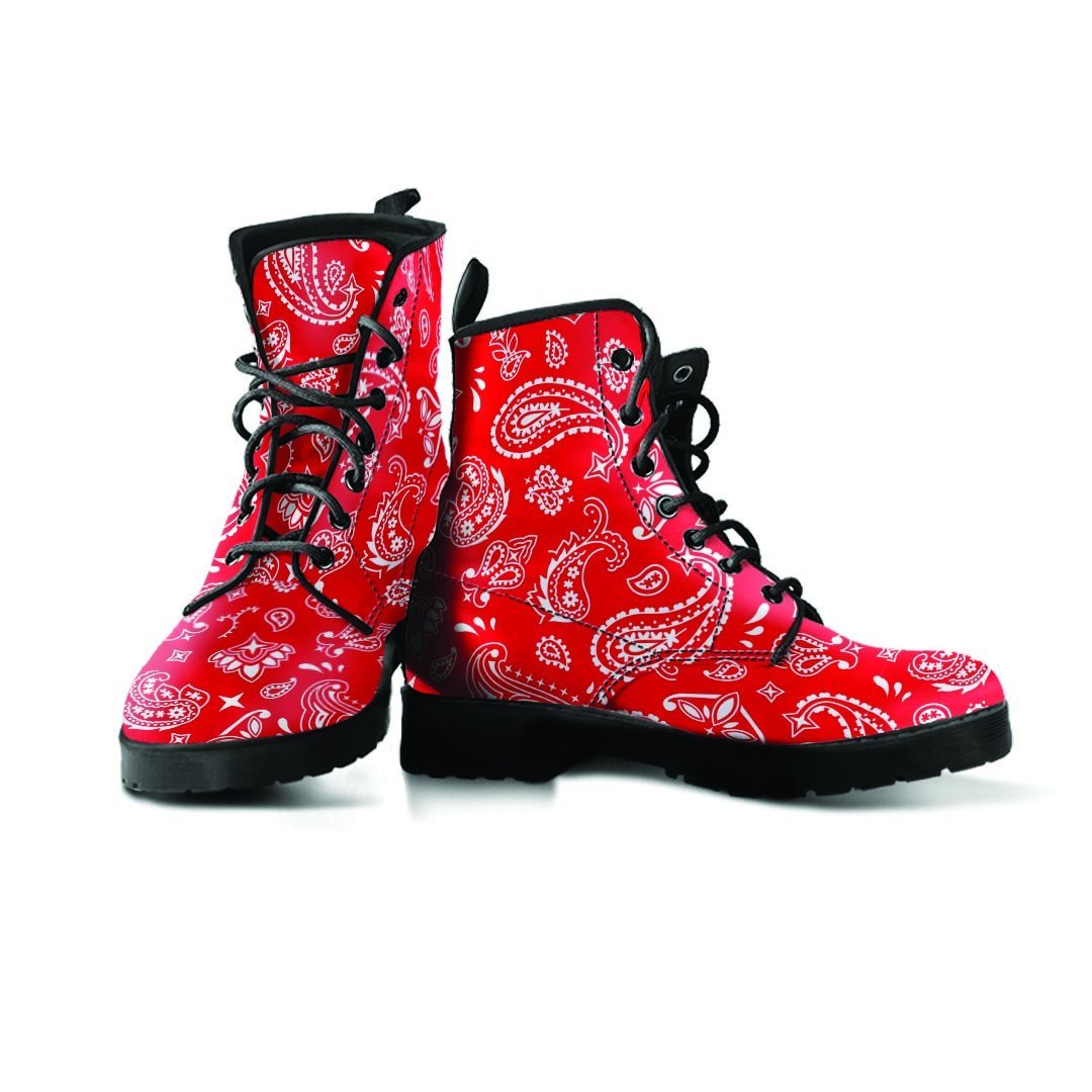 Red Bandana Men's Boots-grizzshop