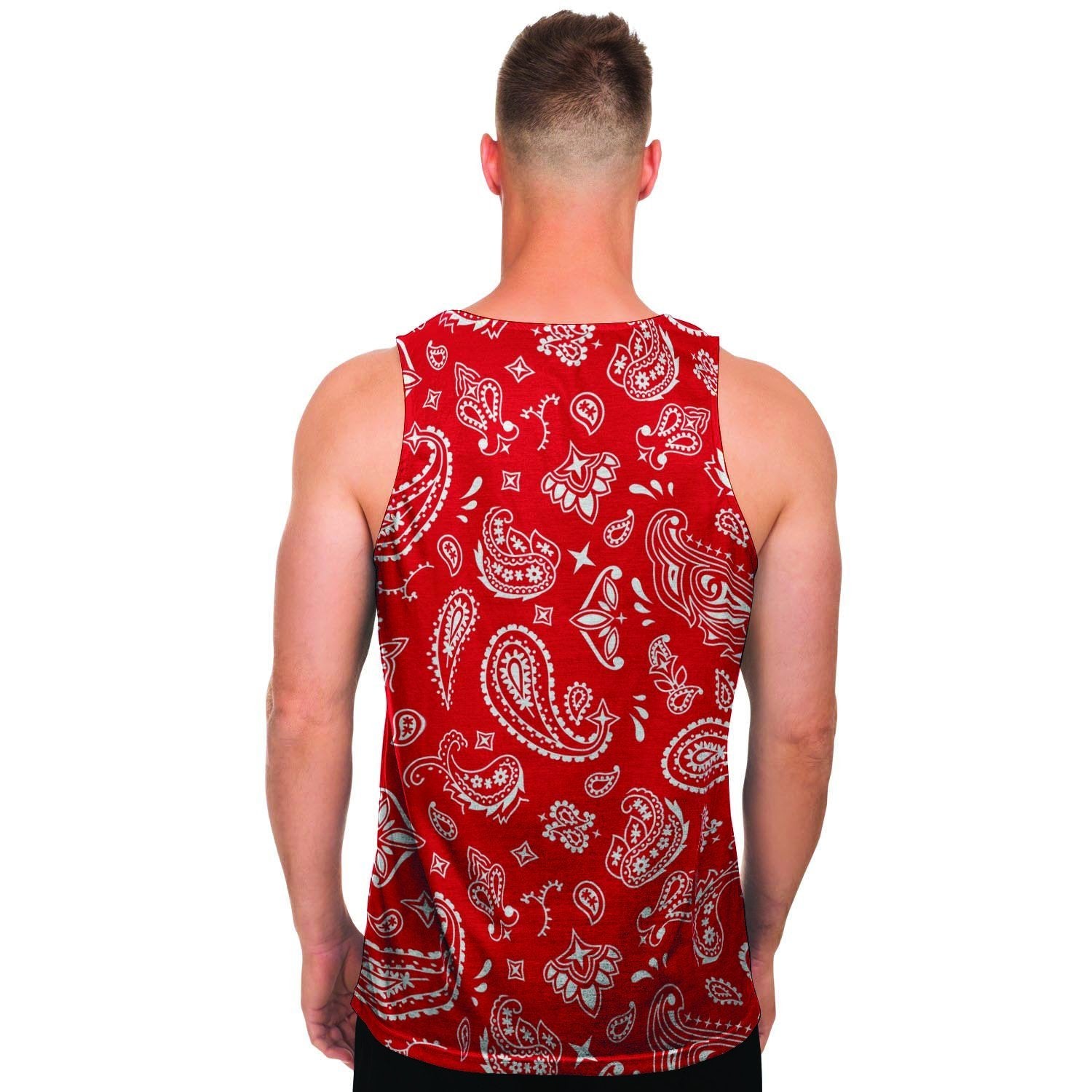 Red Bandana Men's Tank Tops-grizzshop