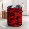 Red Camo Print Laundry Basket-grizzshop