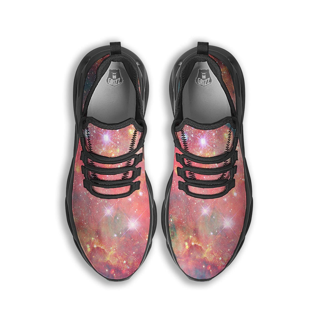 Red Cloud Galaxy Space Black Running Shoes-grizzshop