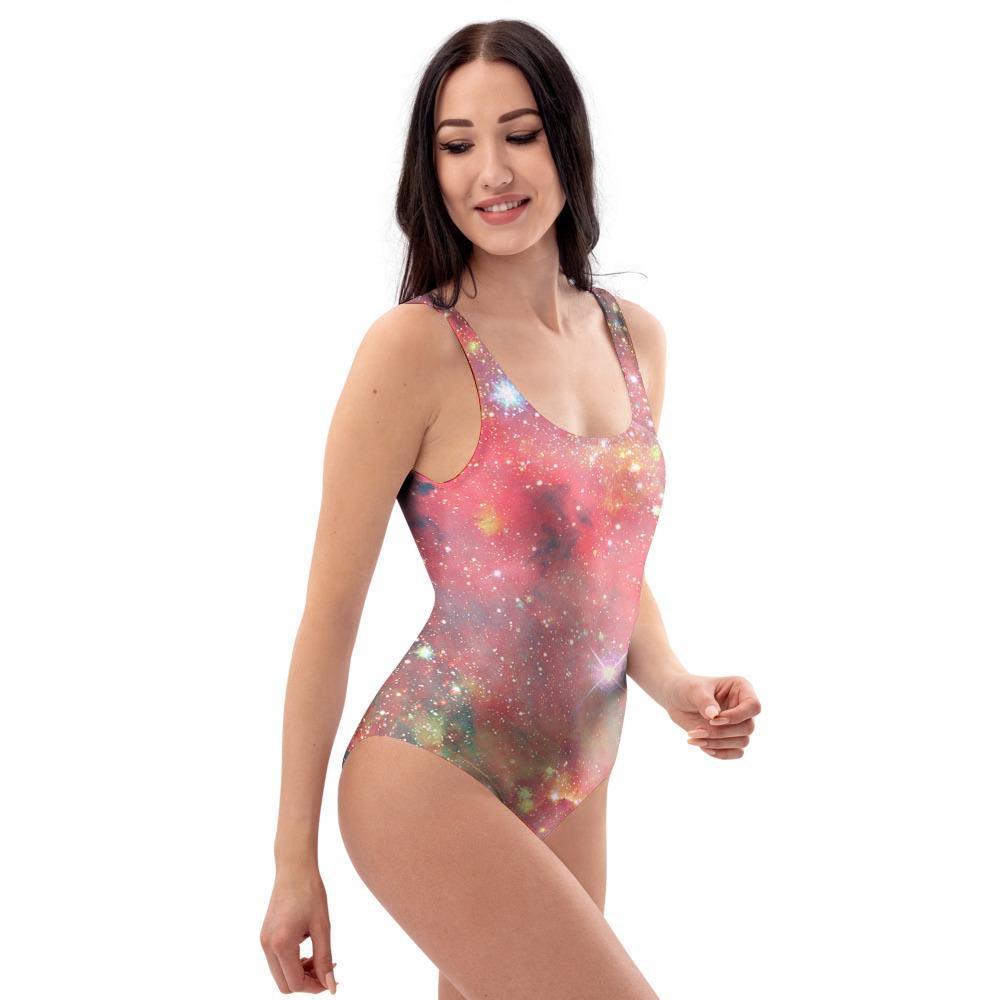 Red Cloud Galaxy Space One Piece Swimsuite-grizzshop