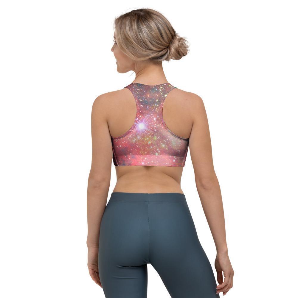 Red Cloud Galaxy Space Sports Bra-grizzshop