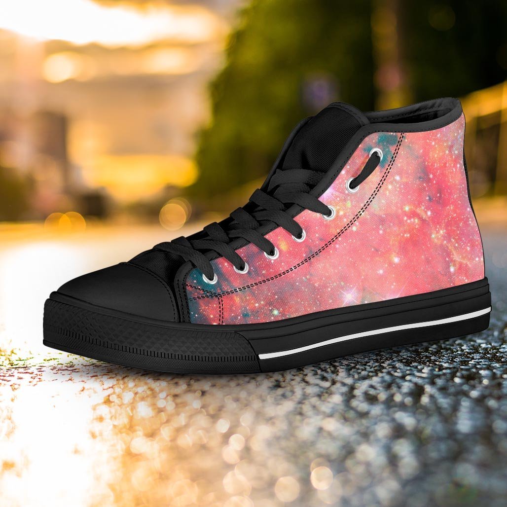 Red Cloud Galaxy Space Women's High Top Shoes-grizzshop