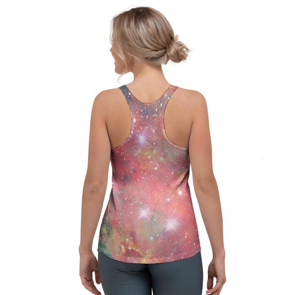 Red Cloud Galaxy Space Women's Racerback Tank Top-grizzshop