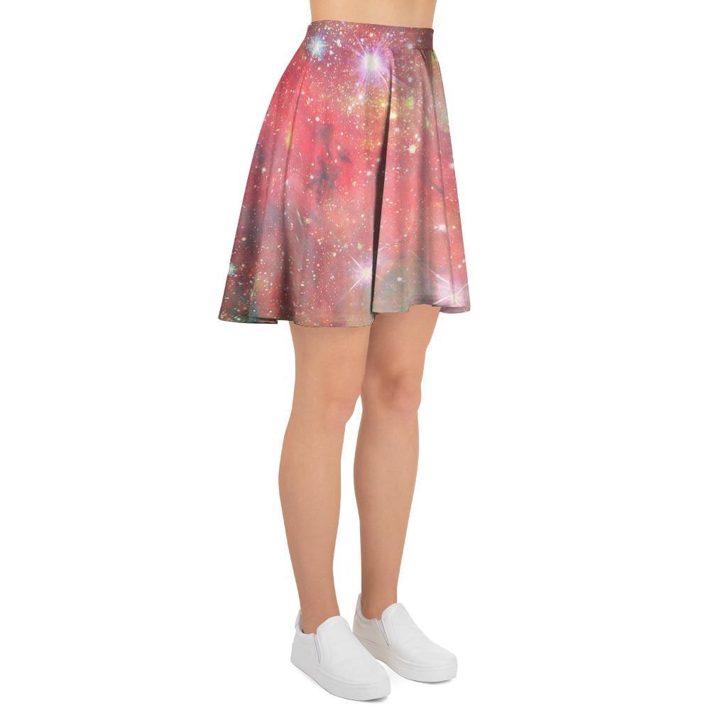 Red Cloud Galaxy Space Women's Skirt-grizzshop