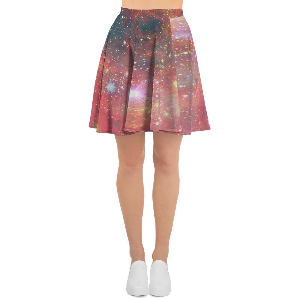 Red Cloud Galaxy Space Women's Skirt-grizzshop