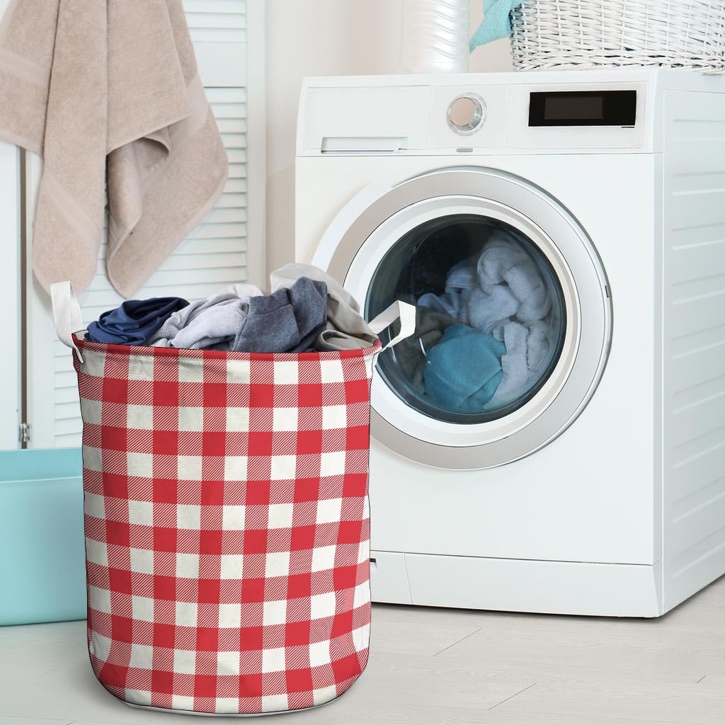 Red Lumberjack Laundry Basket-grizzshop