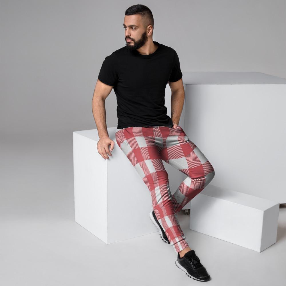 Red Lumberjack Men's Joggers-grizzshop