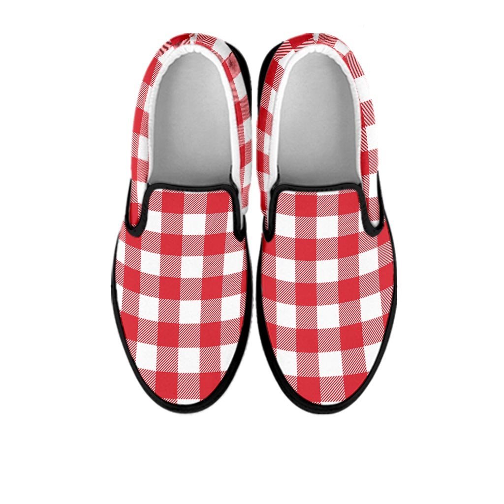 Red Lumberjack Women's Slip On Sneakers-grizzshop