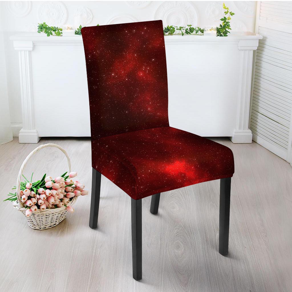 Red Nebula Galaxy Space Chair Cover-grizzshop