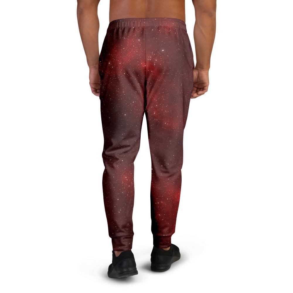 Red Nebula Galaxy Space Men's Joggers-grizzshop