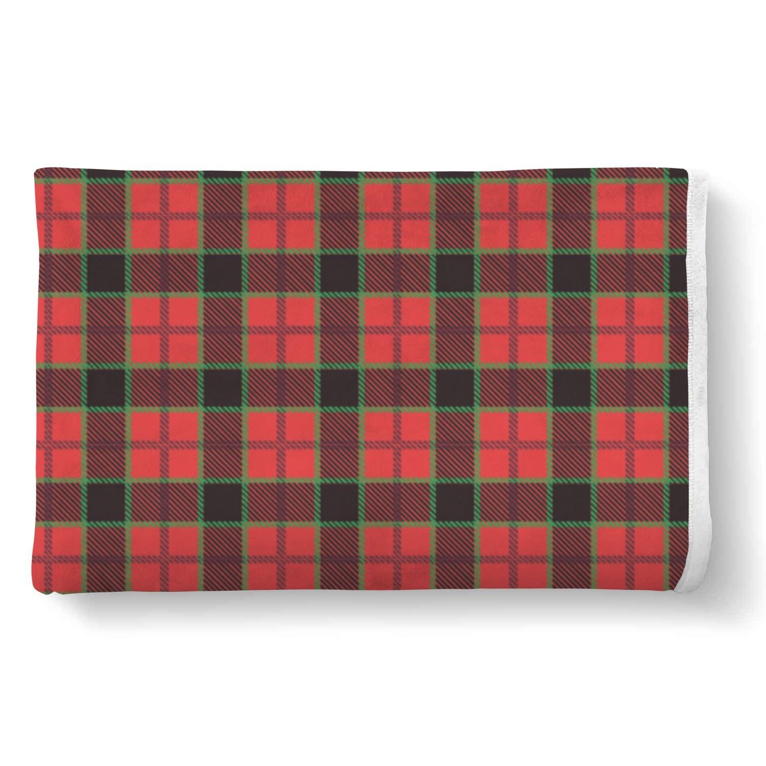 Red Plaid Scottish Royal Stewart Tartan Throw Blanket-grizzshop
