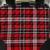 Red Plaid Tartan Print Pet Car Seat Cover-grizzshop