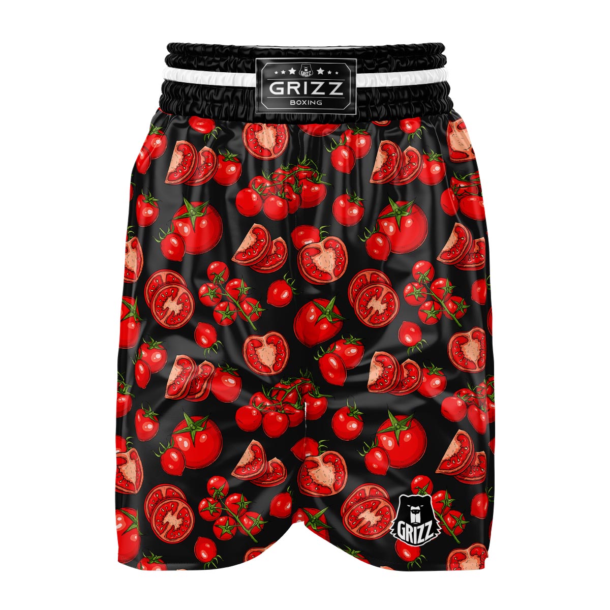 Red Tomato Print Pattern Boxing Shorts-grizzshop