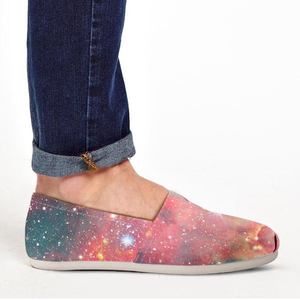 Red Cloud Galaxy Space Canvas Shoes-grizzshop