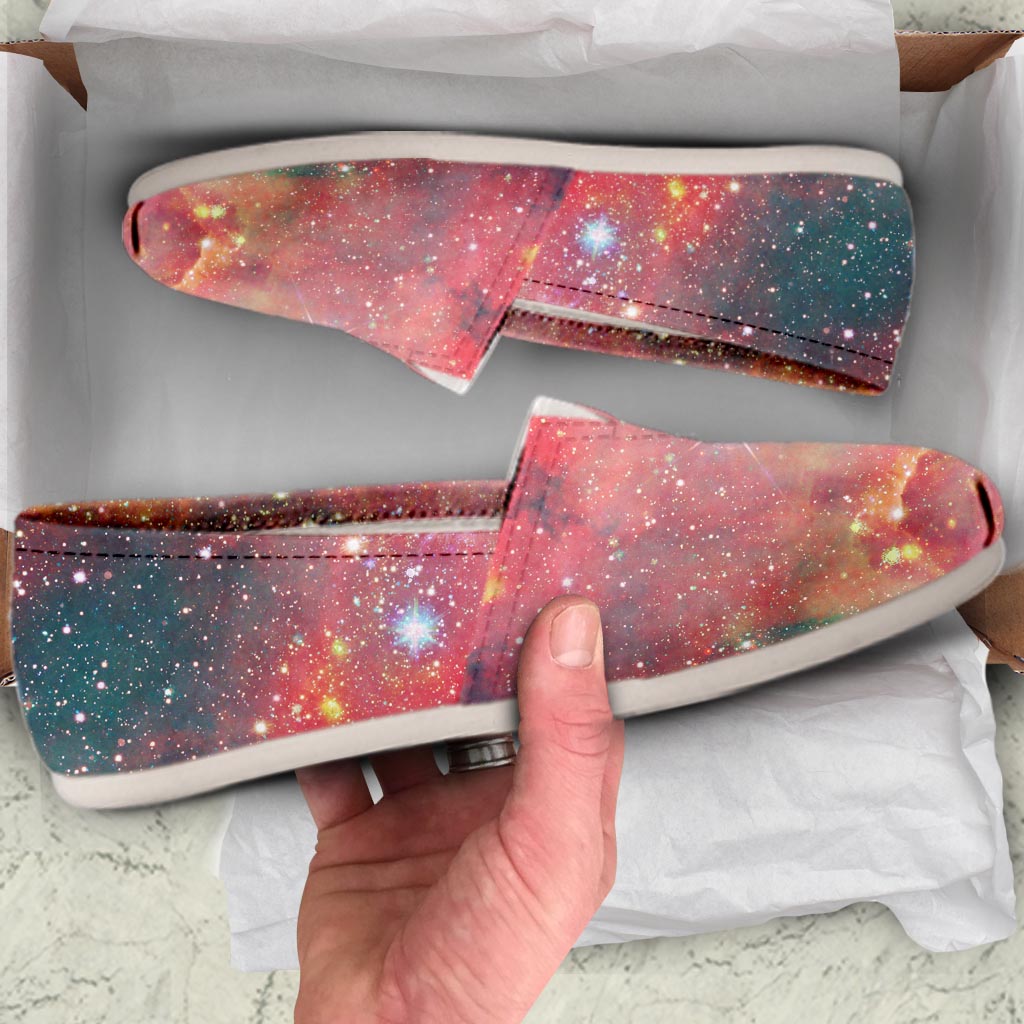 Red Cloud Galaxy Space Canvas Shoes-grizzshop