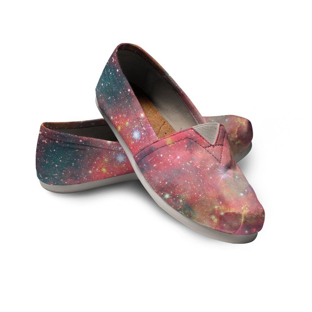 Red Cloud Galaxy Space Canvas Shoes-grizzshop