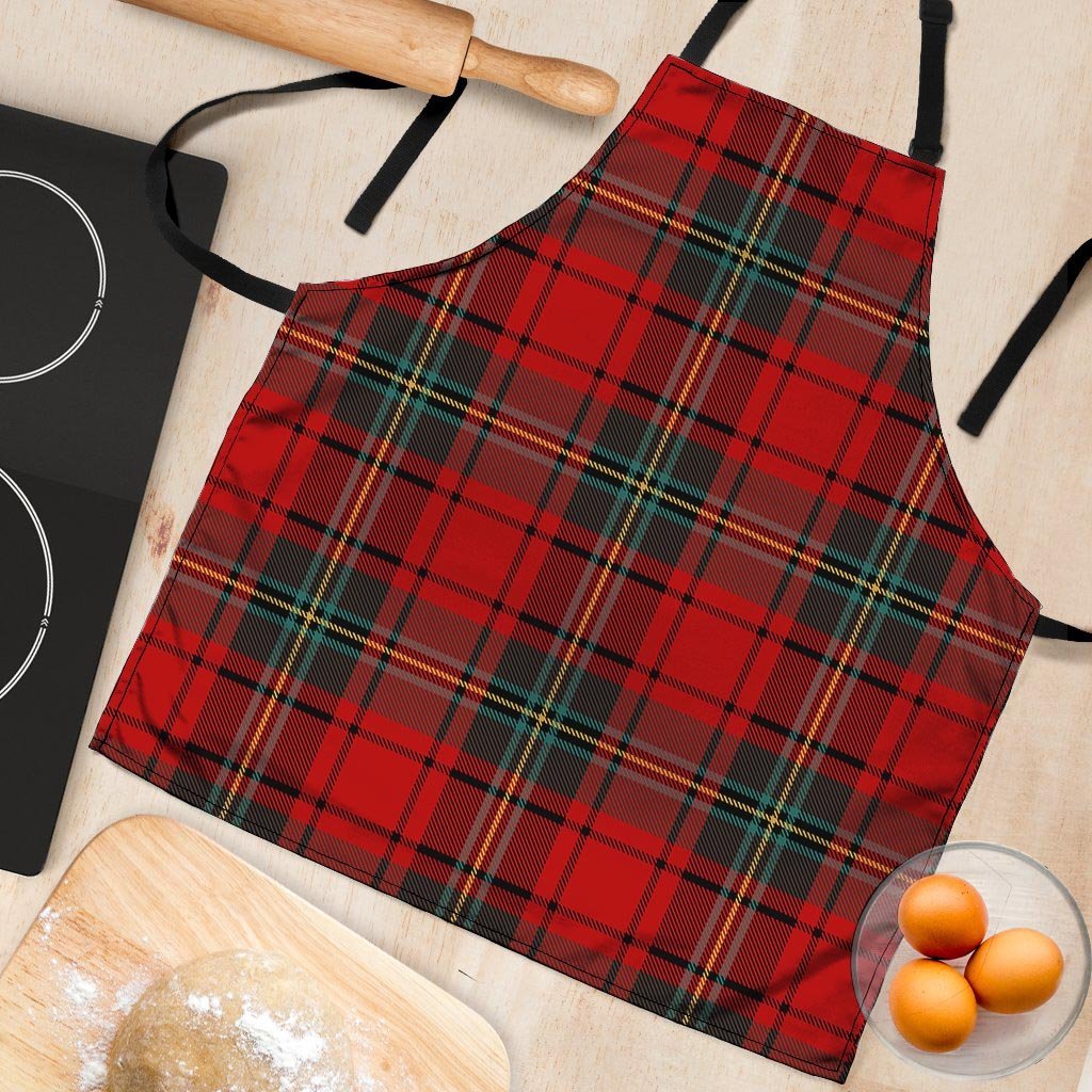 Red Plaid Tartan Women's Apron-grizzshop