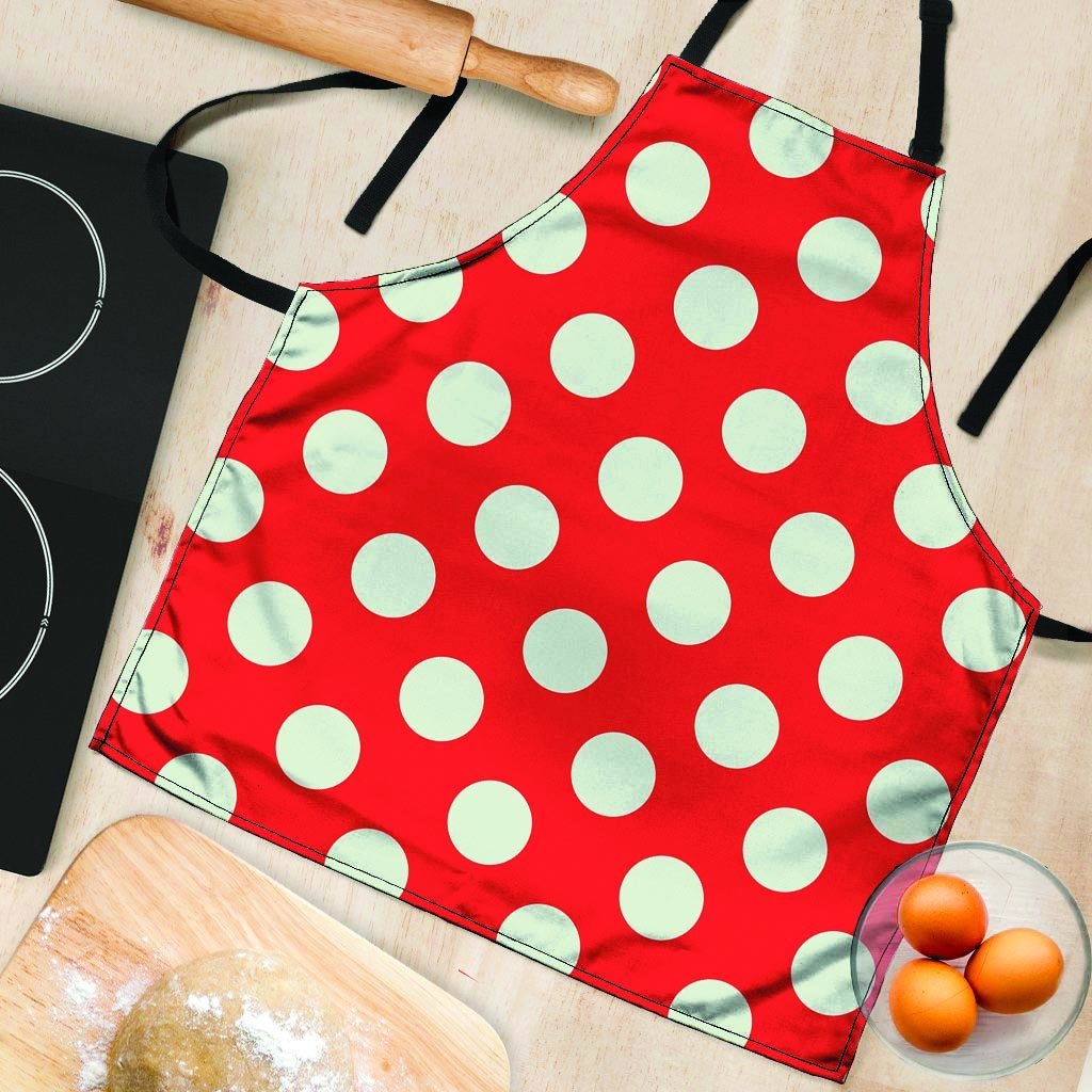 Red Polka Dot Women's Apron-grizzshop