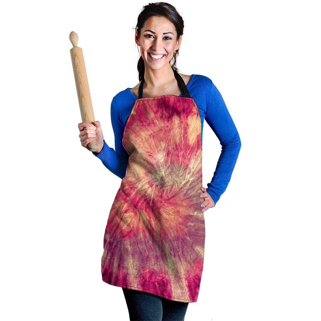 Red Tie Dye Women's Apron-grizzshop