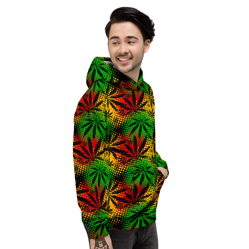 Reggae Abstract Print Pattern Men's Hoodie-grizzshop