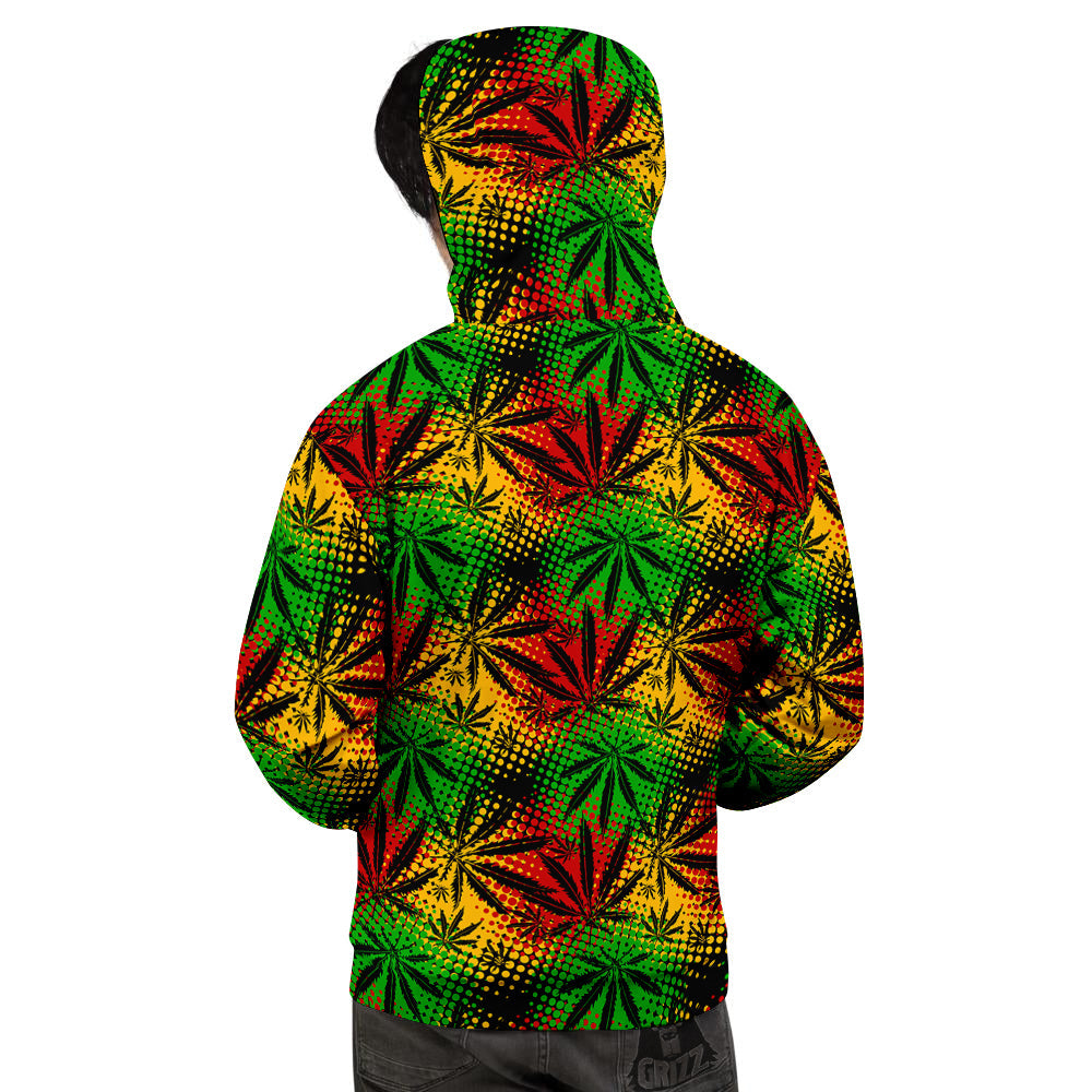 Reggae Abstract Print Pattern Men's Hoodie-grizzshop