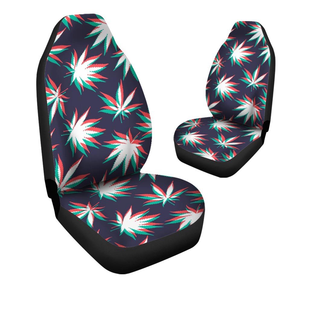 Reggae Leaf Psychedelic Car Seat Covers-grizzshop