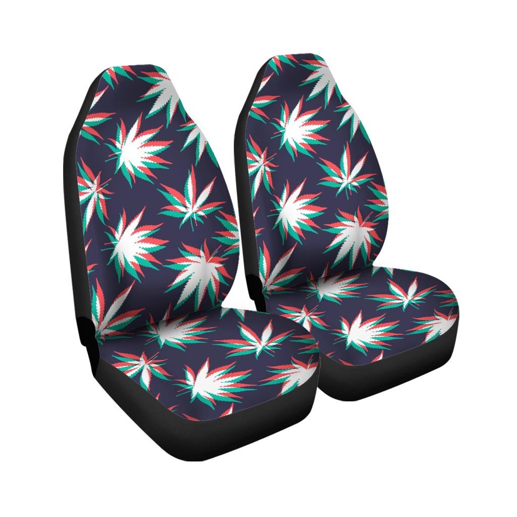 Reggae Leaf Psychedelic Car Seat Covers-grizzshop