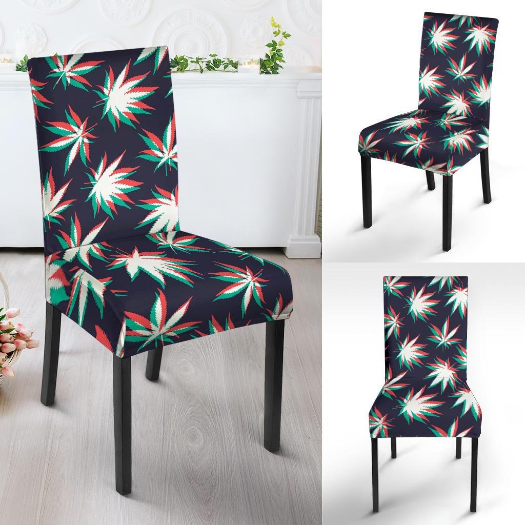 Reggae Leaf Psychedelic Chair Cover-grizzshop