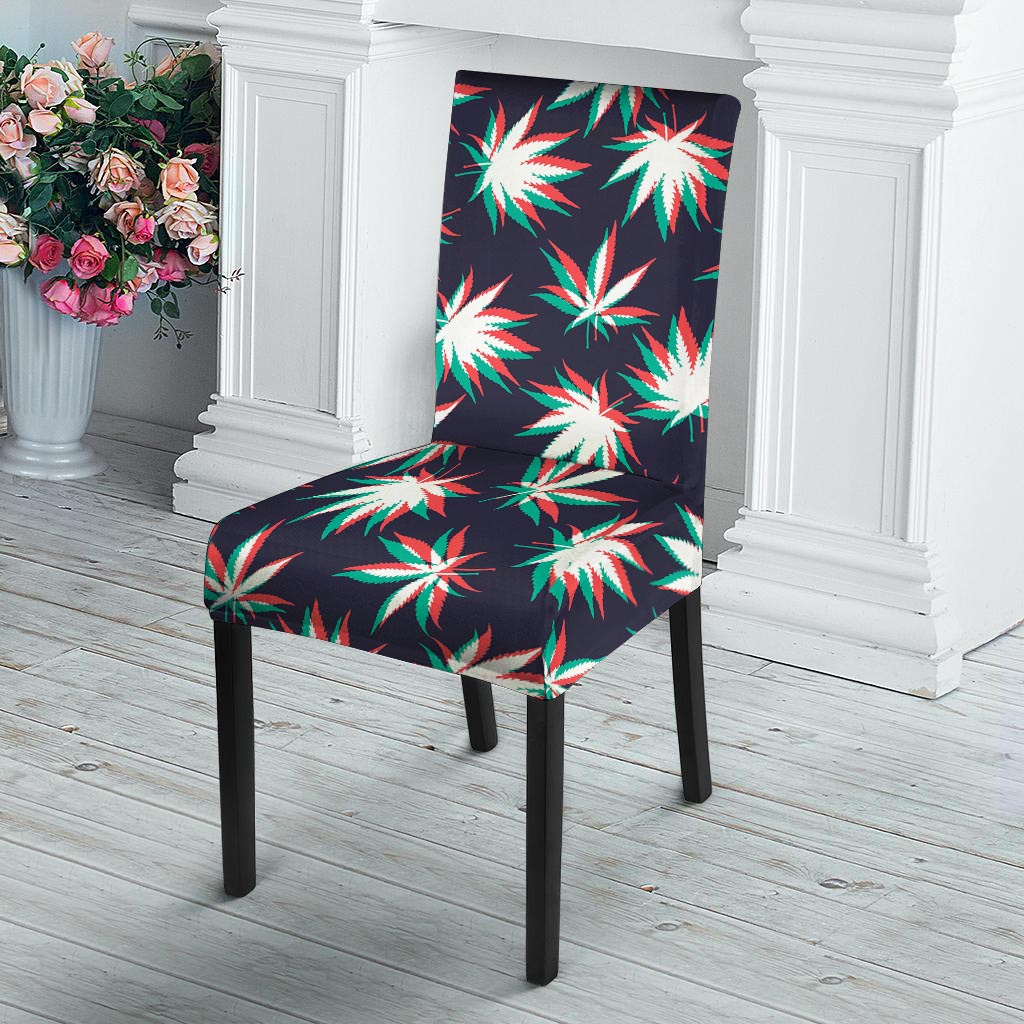 Reggae Leaf Psychedelic Chair Cover-grizzshop
