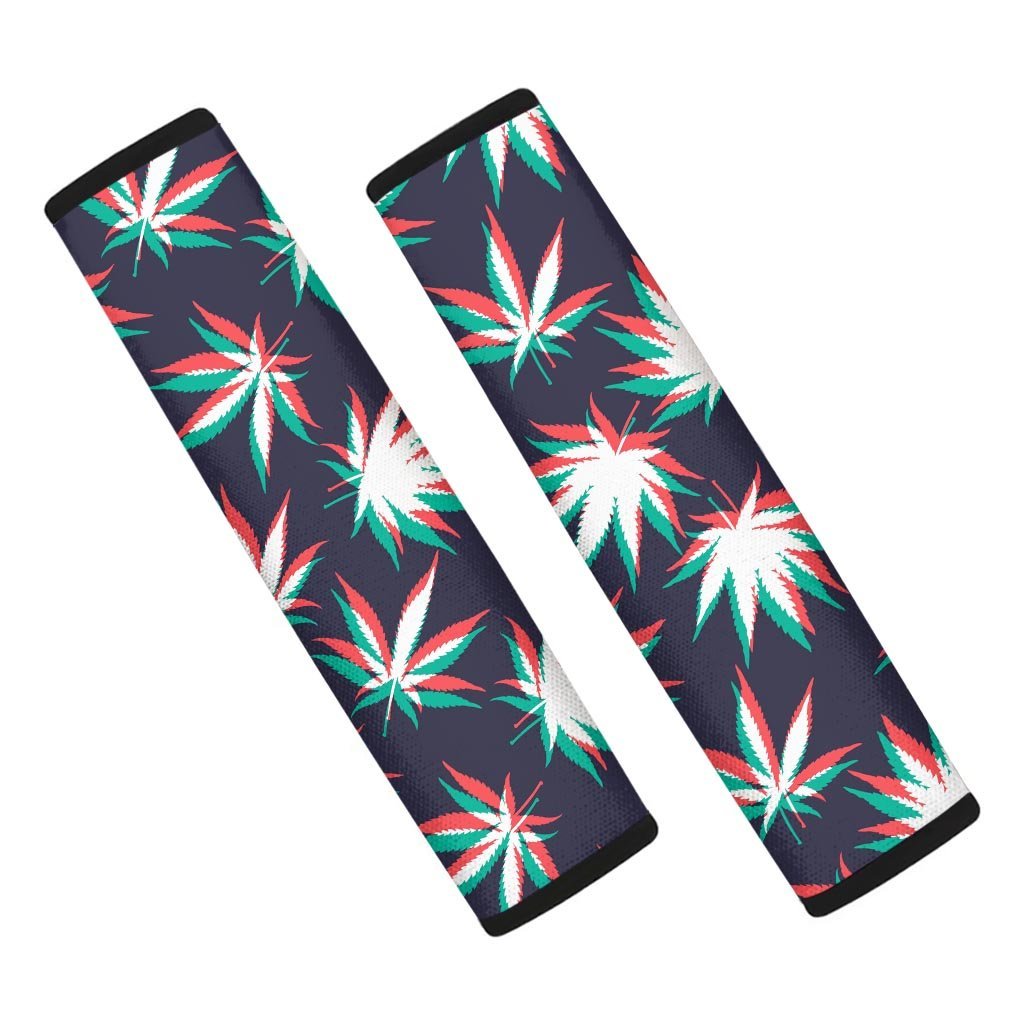 Reggae Leaf Psychedelic Seat Belt Cover-grizzshop