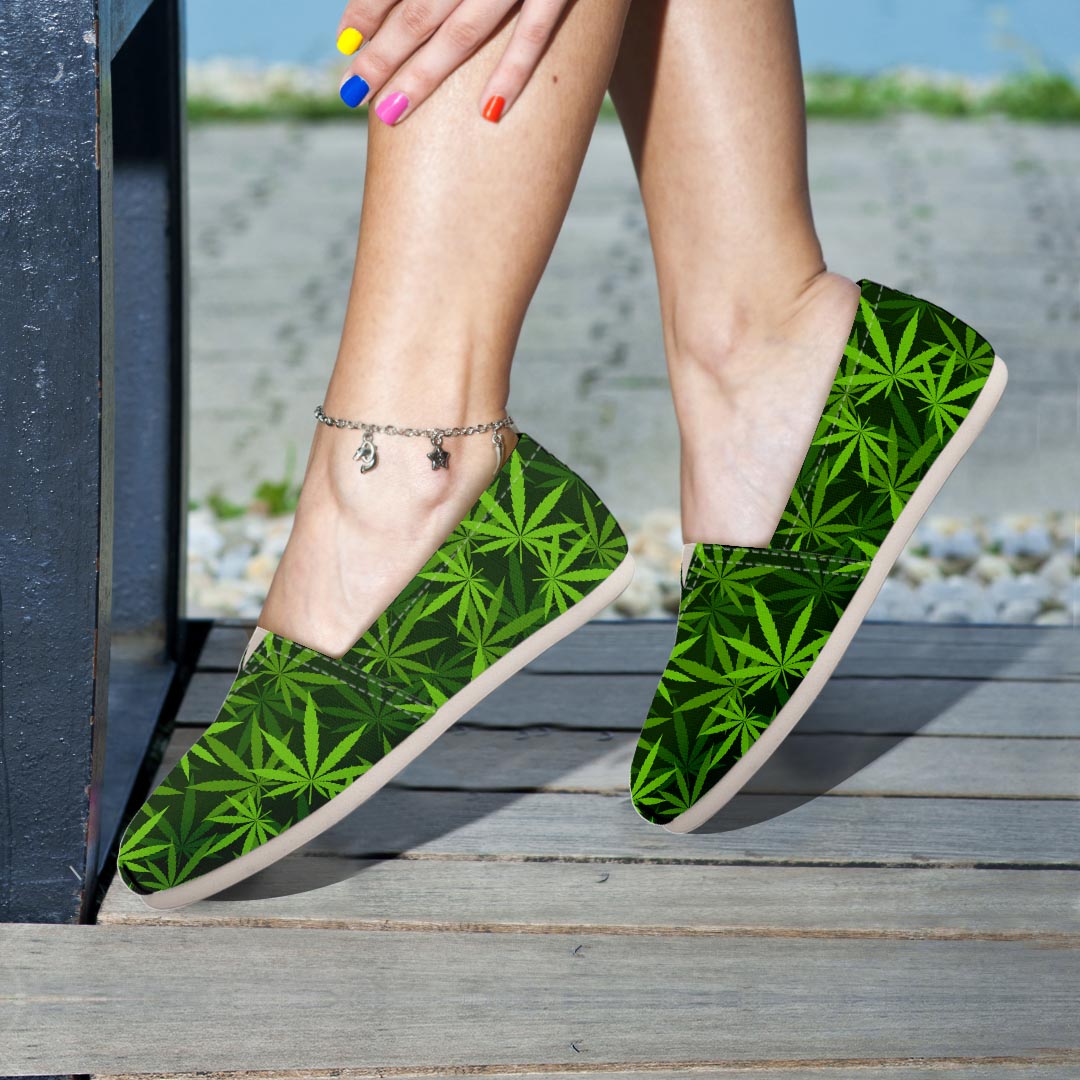 Reggae Leaf Rasta Canvas Shoes-grizzshop