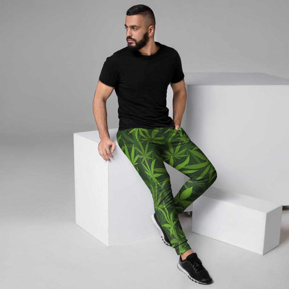 Reggae Leaf Rasta Men's Joggers-grizzshop