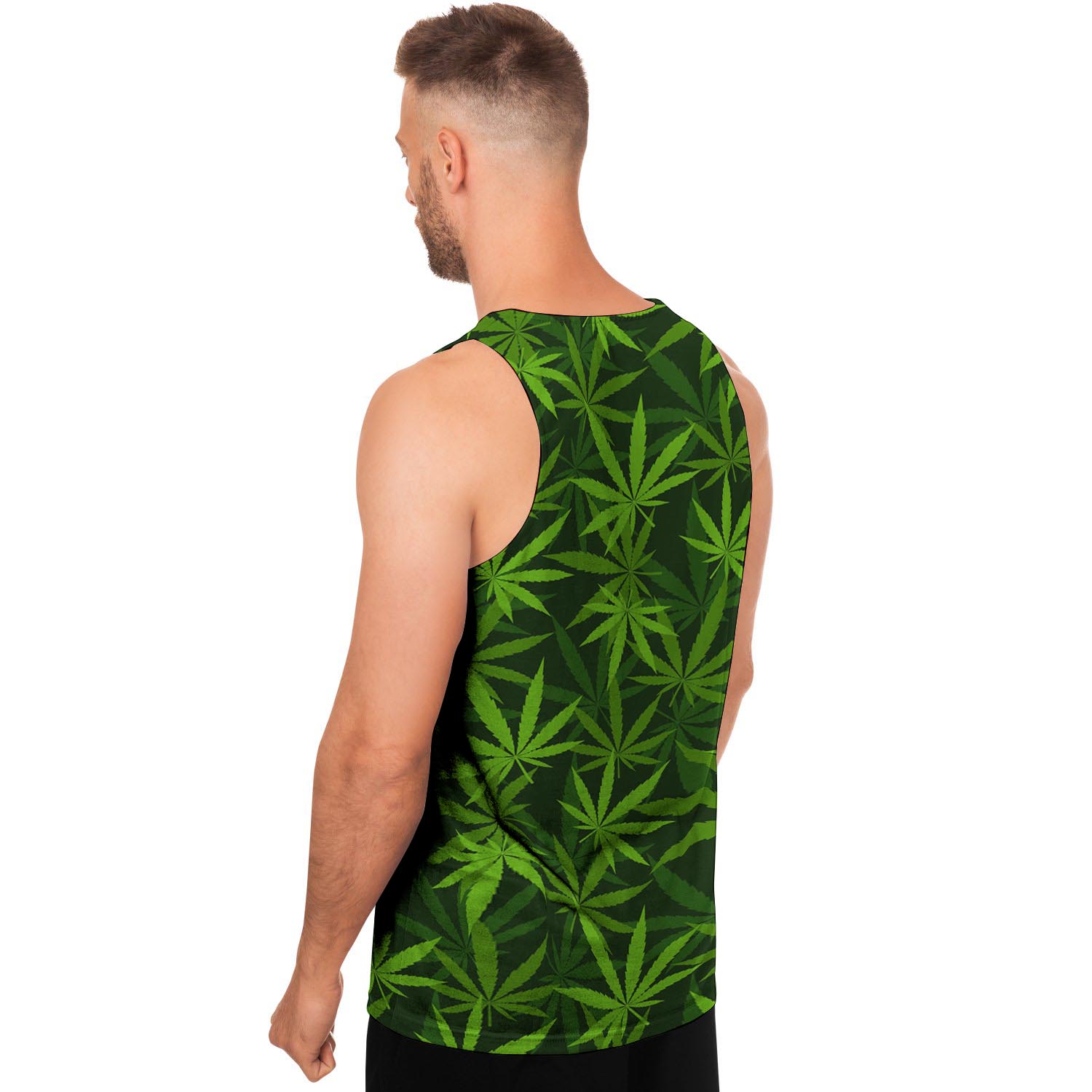 Reggae Leaf Rasta Men's Tank Tops-grizzshop