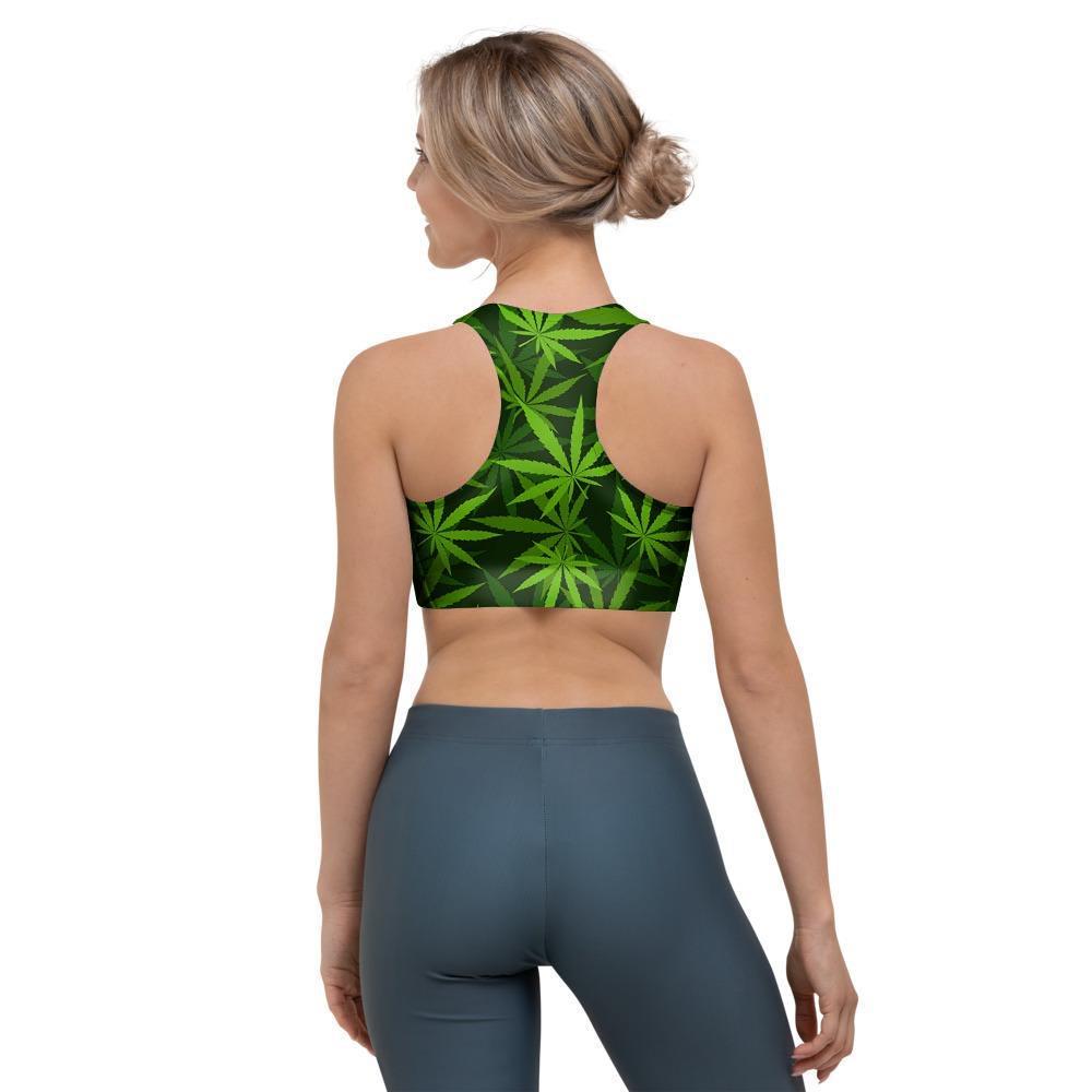 Reggae Leaf Rasta Sports Bra-grizzshop