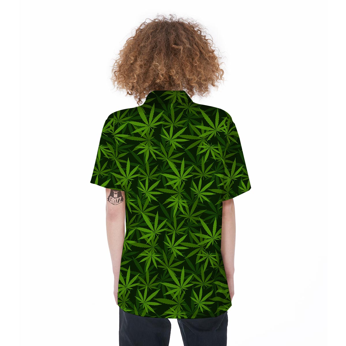 Reggae Leaf Rasta Women's Short Sleeve Shirts-grizzshop