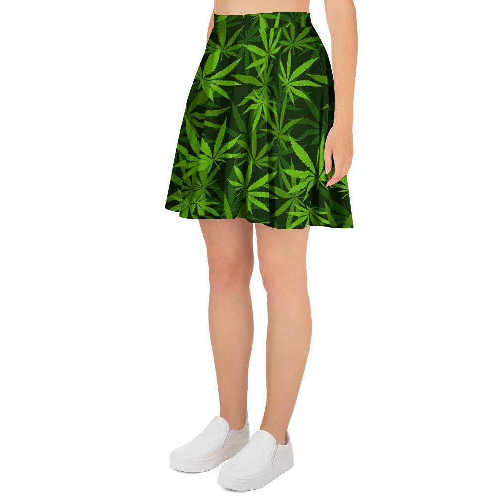 Reggae Leaf Rasta Women's Skirt-grizzshop