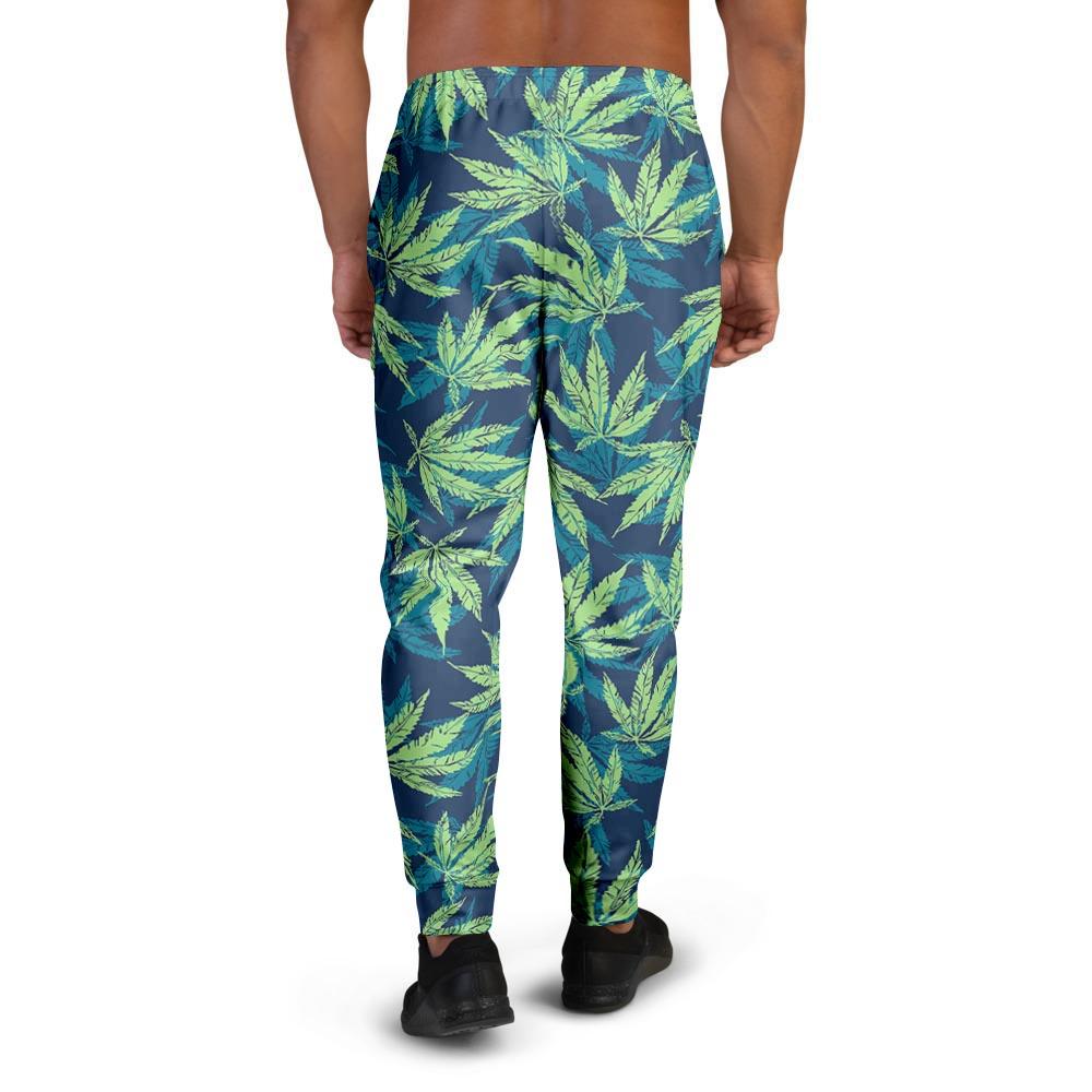 Reggae Leaf Tropical Men's Joggers-grizzshop