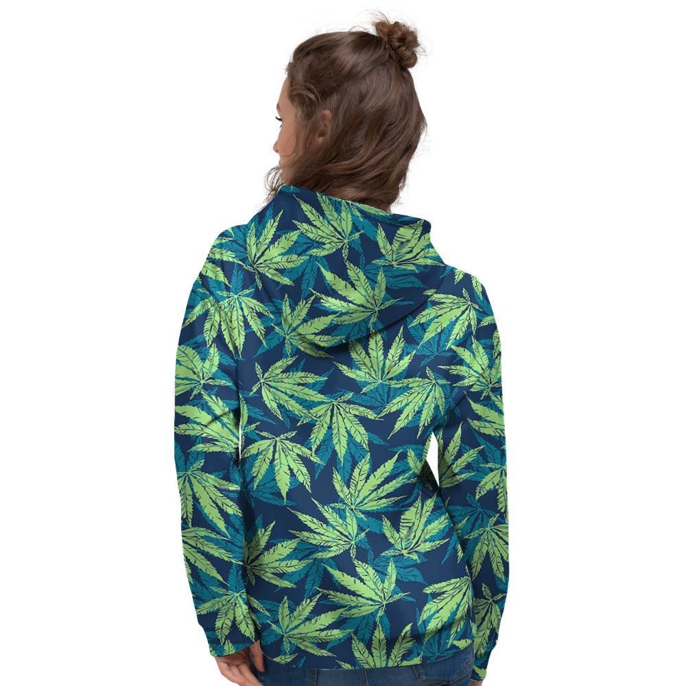 Reggae Leaf Tropical Women's Hoodie-grizzshop