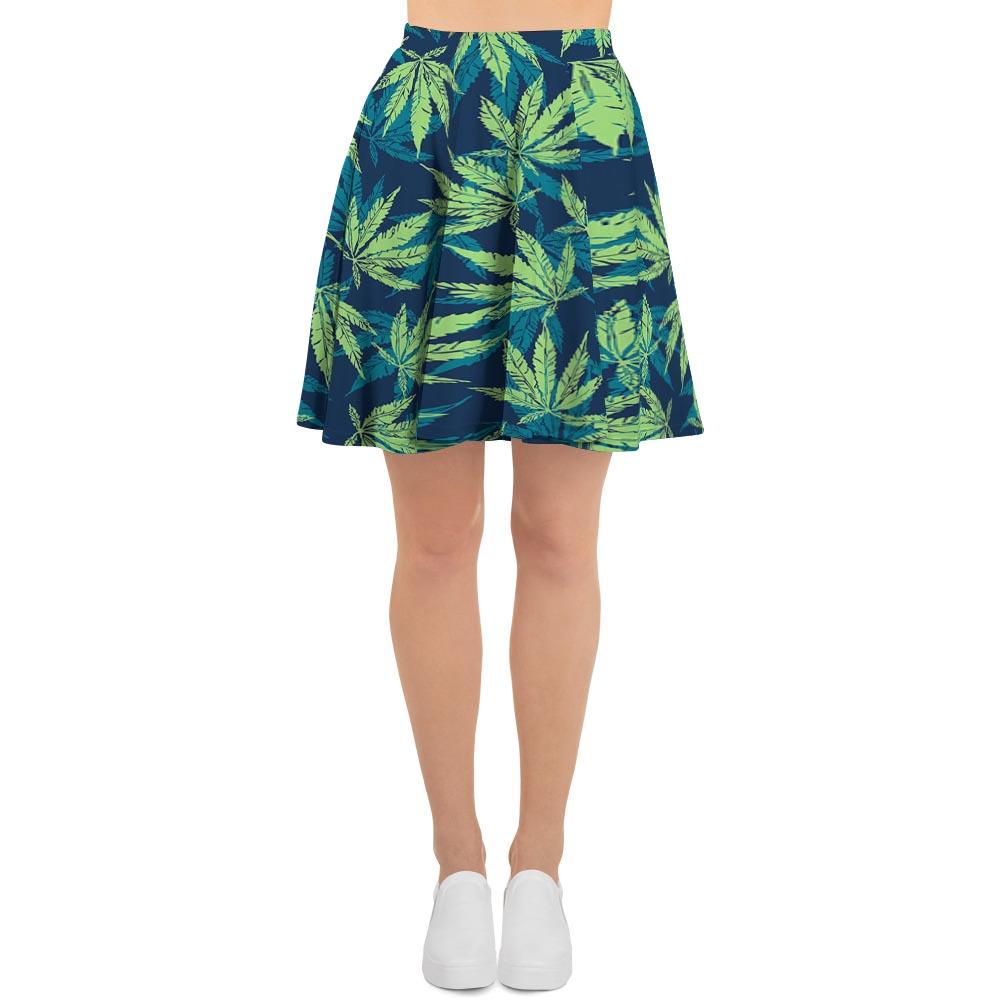 Reggae Leaf Tropical Women's Skirt-grizzshop