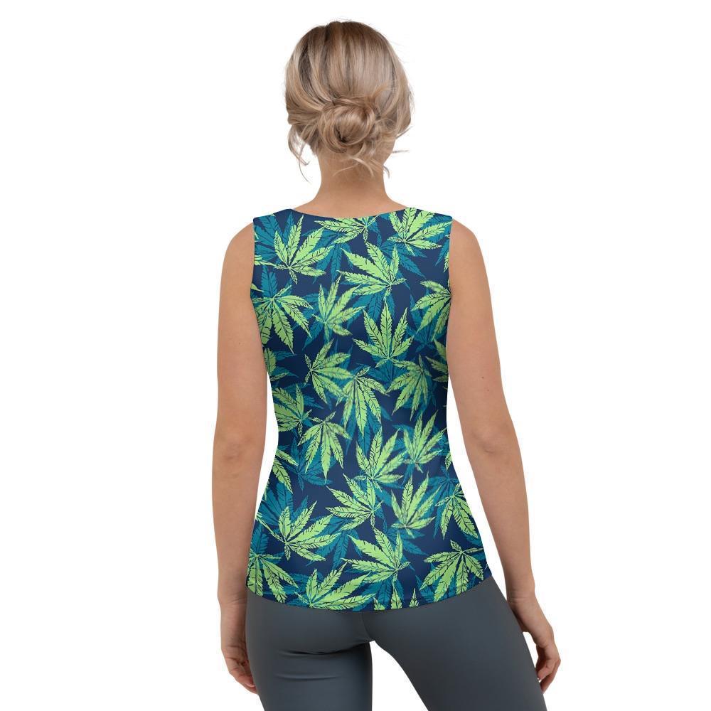 Reggae Leaf Tropical Women's Tank Top-grizzshop