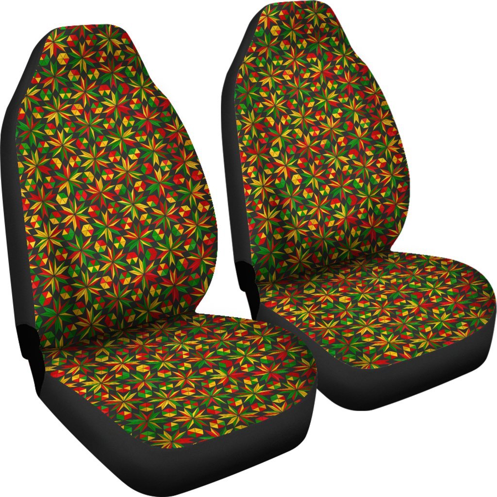 Reggae Rasta Pattern Print Universal Fit Car Seat Cove-grizzshop