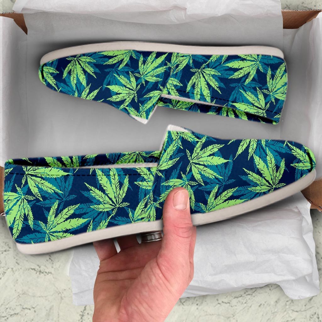Reggae Leaf Tropical Canvas Shoes-grizzshop