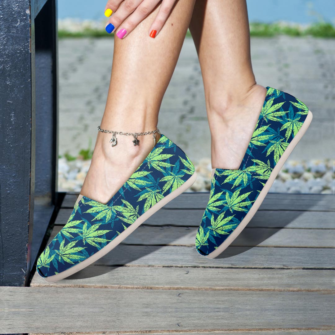 Reggae Leaf Tropical Canvas Shoes-grizzshop