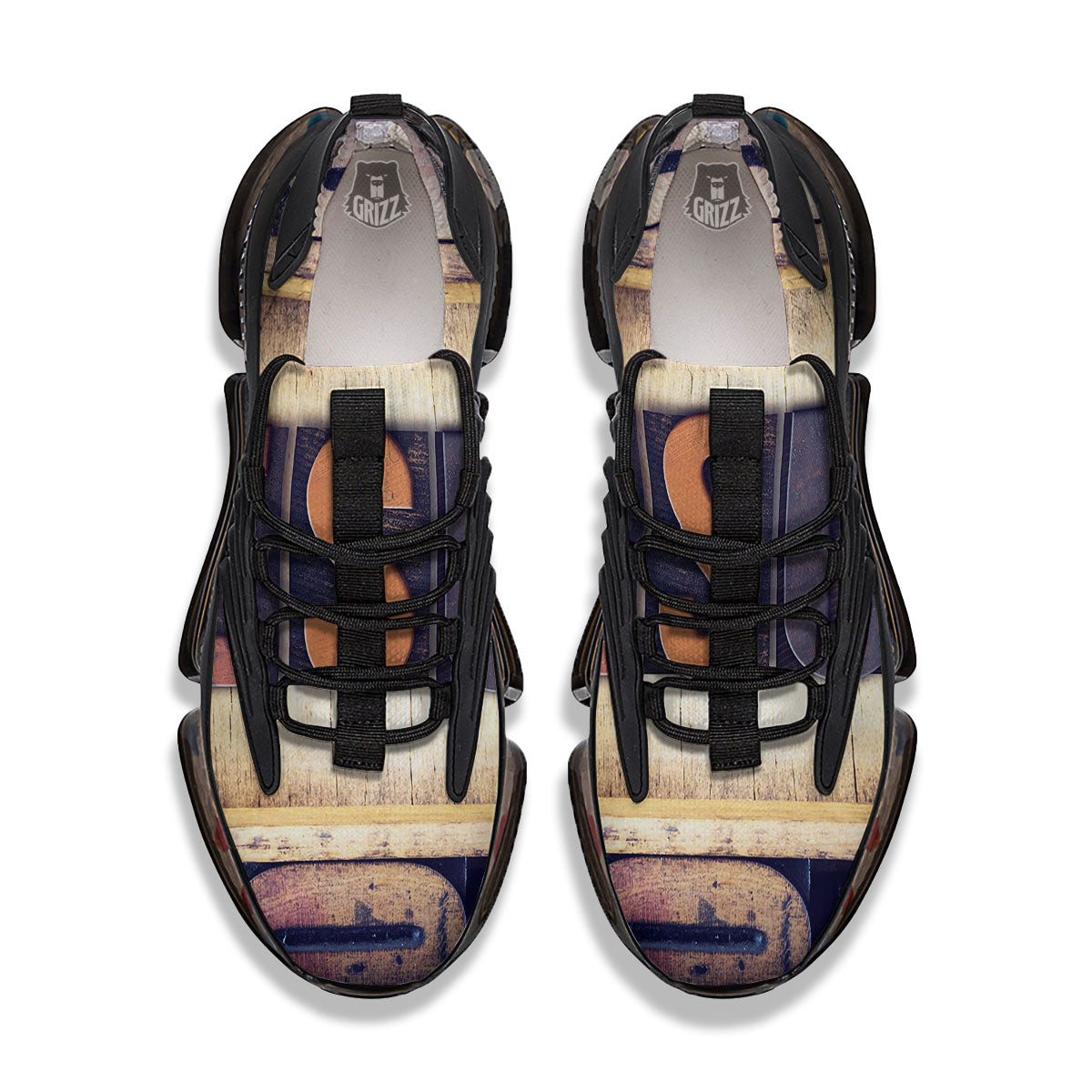 Religious Jesus Words Print Black Gym Shoes-grizzshop