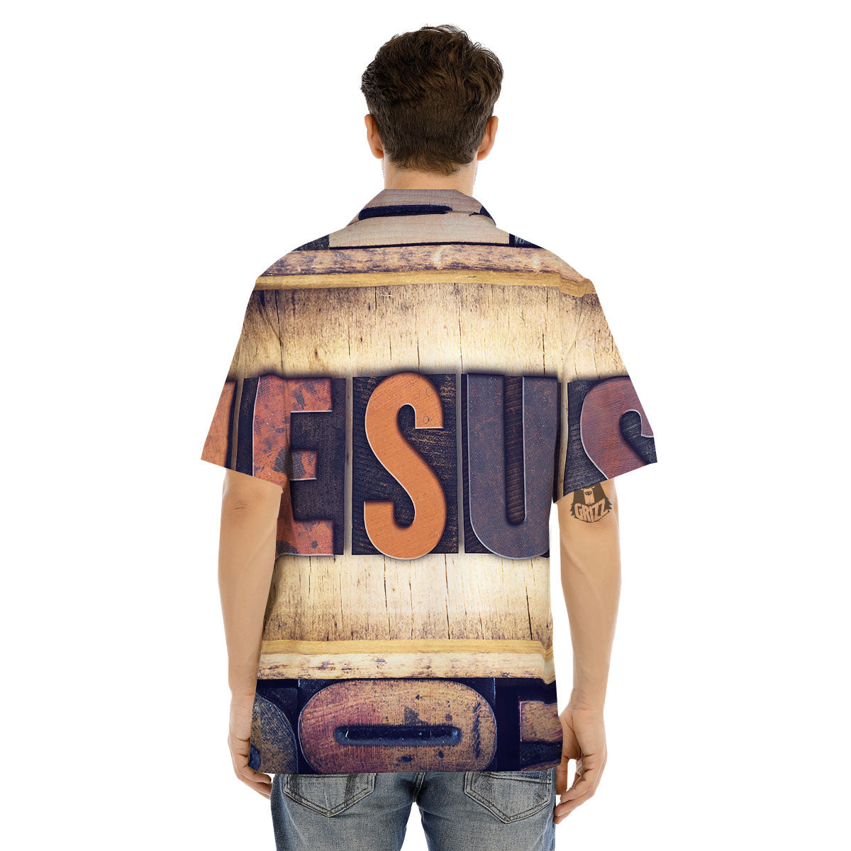 Religious Jesus Words Print Men's Hawaiian Shirt-grizzshop