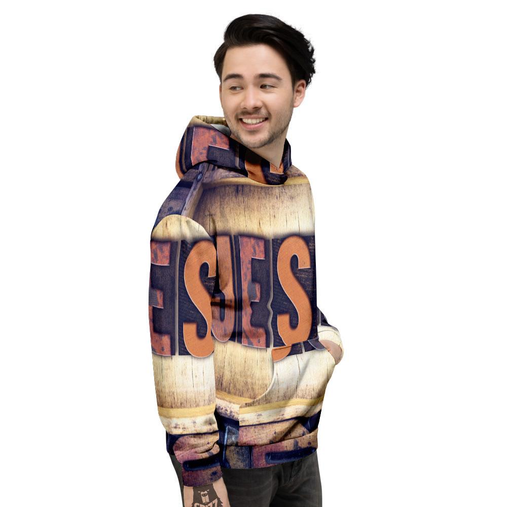 Religious Jesus Words Print Men's Hoodie-grizzshop