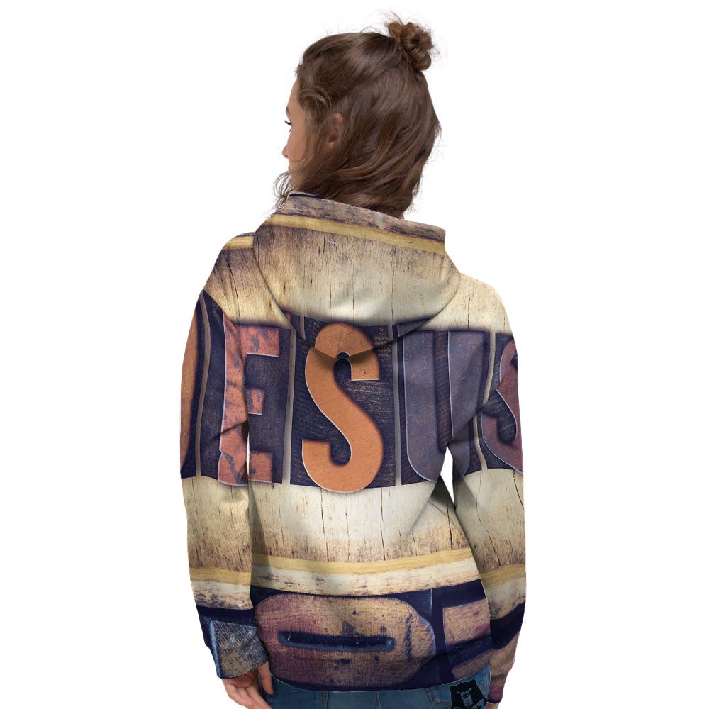 Religious Jesus Words Print Women's Hoodie-grizzshop