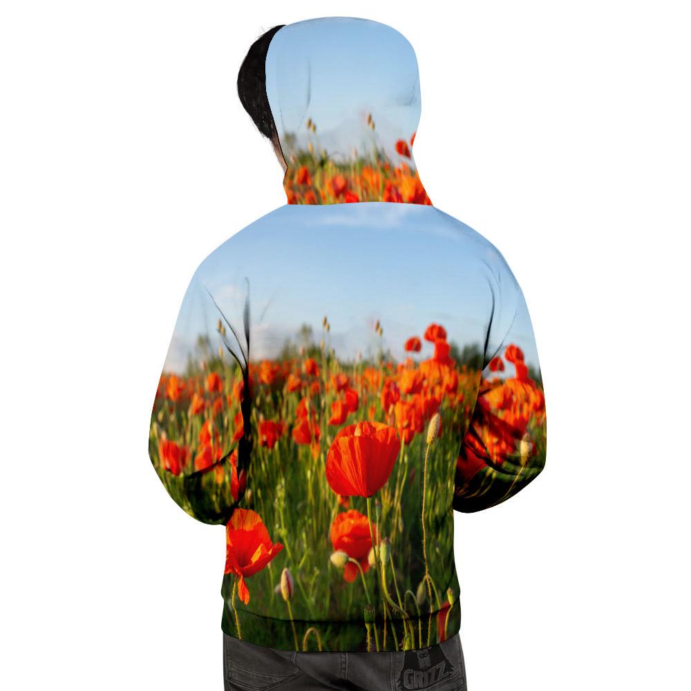 Remembrance Poppy Day Print Men's Hoodie-grizzshop